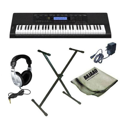 Casio Keyboard Bundles Casio CTK-860IN Arranger Keyboard with Stand, Headphones, Polishing Cloth and Power Adapter