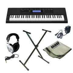 Casio Keyboard Bundles Casio CTK-860IN Arranger Keyboard with Stand, Headphones, Polishing Cloth and Power Adapter