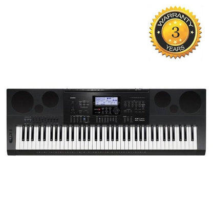 casio keyboard bundles casio wk-7600 76-key keyboard with stand, headphones, polishing cloth and power adapter