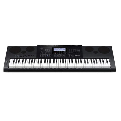 casio keyboard bundles casio wk-7600 76-key keyboard with stand, headphones, polishing cloth and power adapter