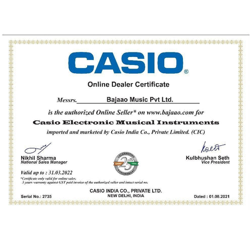 Salme Auto respons Buy Casio CTK-3200 61-Key Portable Keyboard with Adapter Online | Bajaao