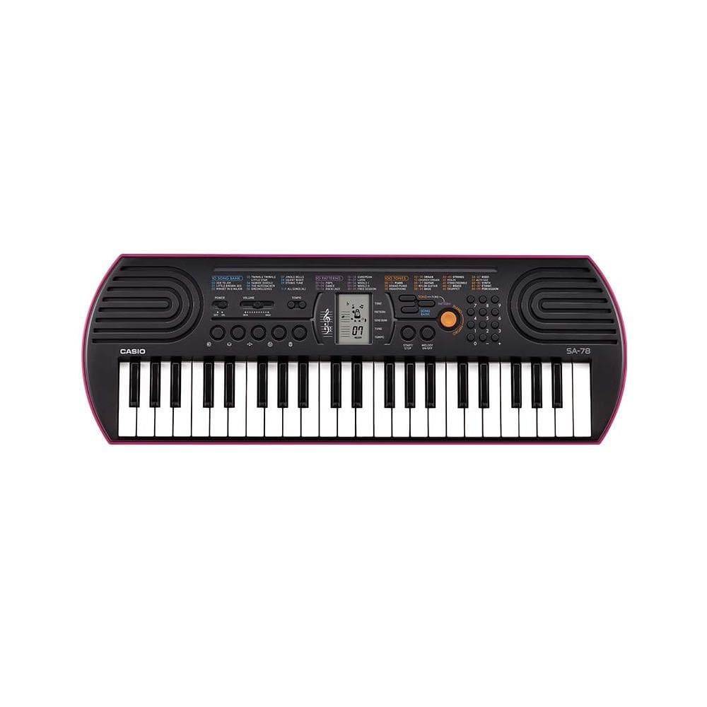 Casio Portable Keyboards Casio SA78 Kids Mini Portable Keyboard With Adapter