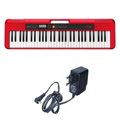 Casio Portable Keyboards Red / Single Casio Casiotone CT S200 61 Key Portable Keyboard With Adapter