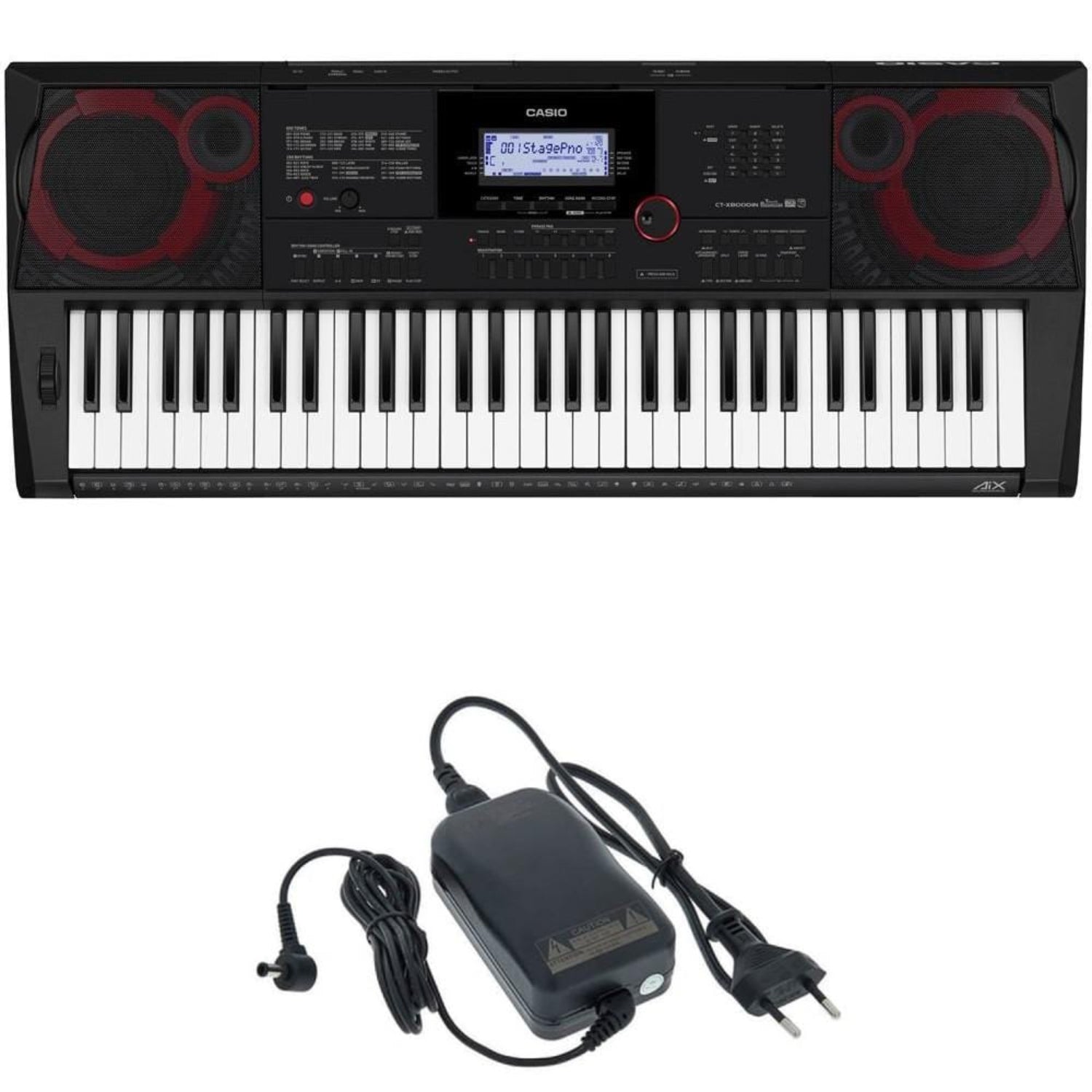 Casio Portable Keyboards Single Casio CT-X8000IN 61-Key Portable Keyboard with Adapter