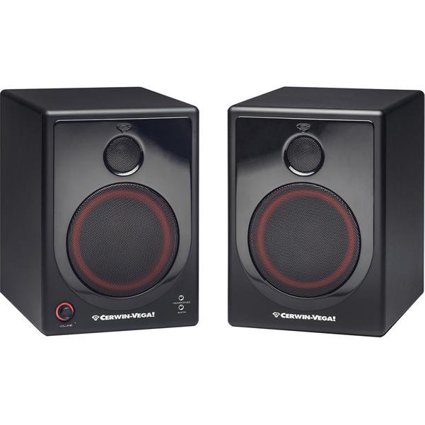 cerwin vega monitor speakers cerwin vega xd5 2 way active desktop monitor speaker