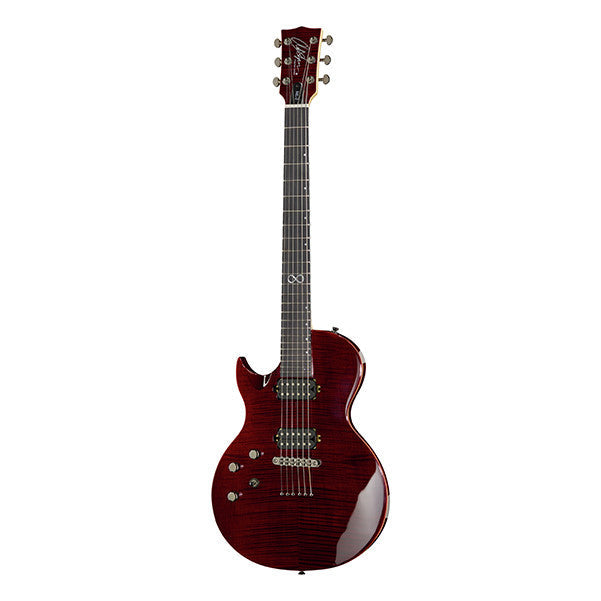 chapman guitars electric guitars chapman guitars ml-2 left handed electric guitar - black cherry