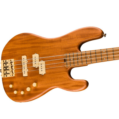 Charvel Bass Guitars Natural Mahogany Charvel Pro-Mod San Dimas PJ IV 4 String Bass Guitar