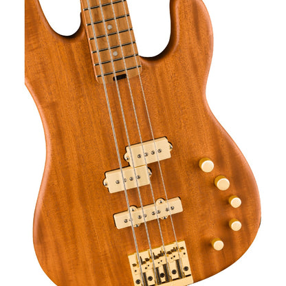 Charvel Bass Guitars Natural Mahogany Charvel Pro-Mod San Dimas PJ IV 4 String Bass Guitar