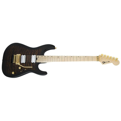 charvel electric guitars charvel pro-mod dk24 hh fr m qm electric guitar