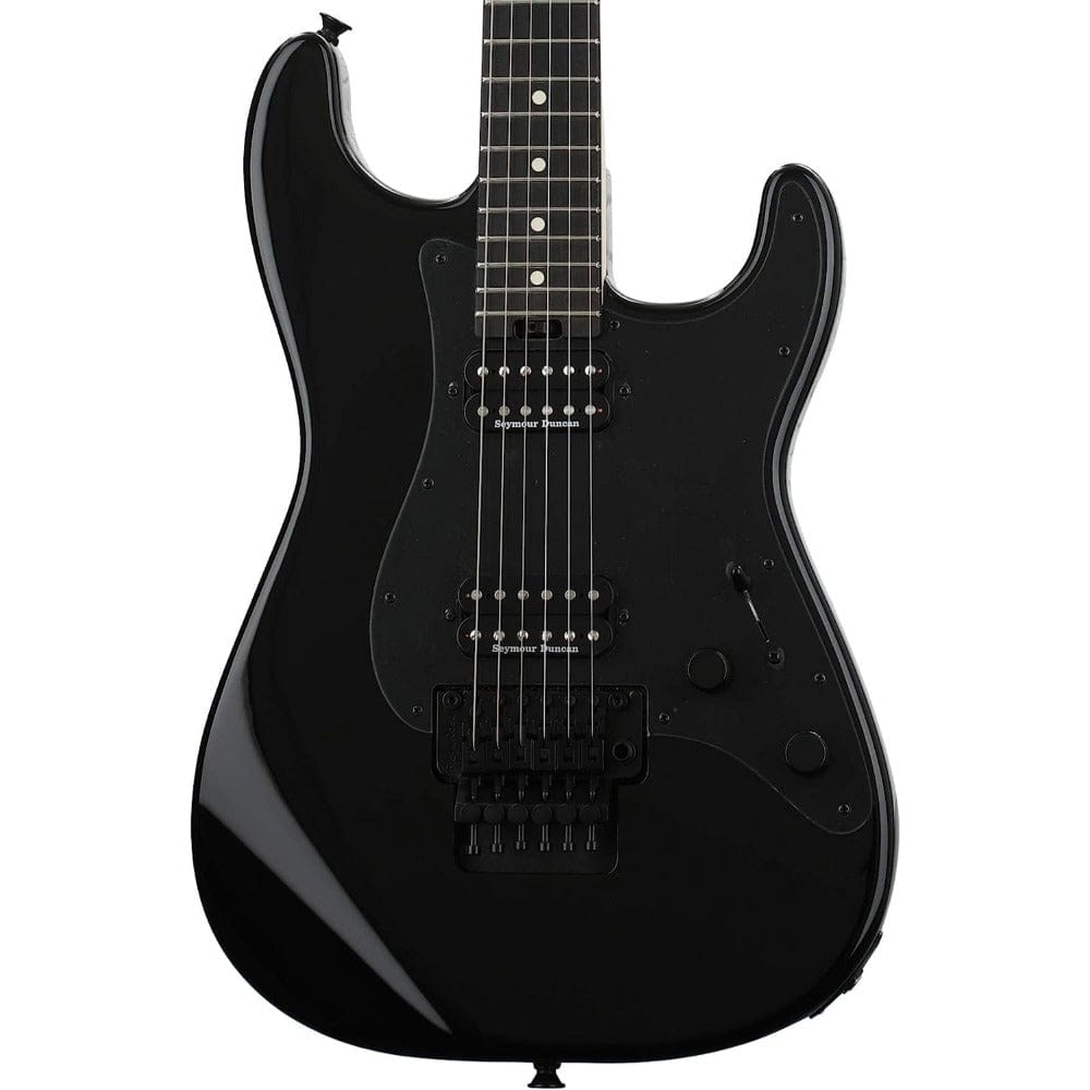 charvel electric guitars gloss black charvel pro-mod so-cal style 1 hh fr ebony 6 string electric guitar - gloss black   