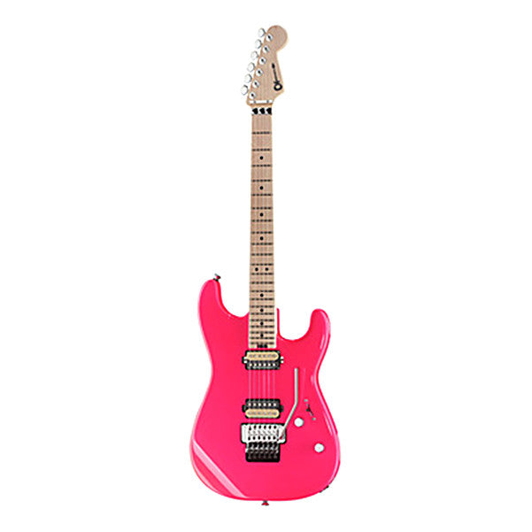 charvel electric guitars neon pink charvel pro mod sd1 2h fr electric guitar   