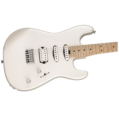 charvel electric guitars platinum pearl charvel pro-mod san dimas style 1 hss ht m 6 string electric guitar   