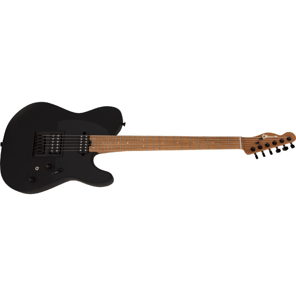 Charvel Electric Guitars Satin Black Charvel Pro-Mod So-Cal Style 2 24 HH HT CM 6 String Electric Guitar