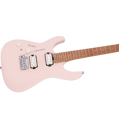 charvel electric guitars satin shell pink charvel pro-mod dk24 hh 2pt 6 string electric guitar - left handed     
