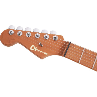 charvel electric guitars satin shell pink charvel pro-mod dk24 hh 2pt 6 string electric guitar - left handed     
