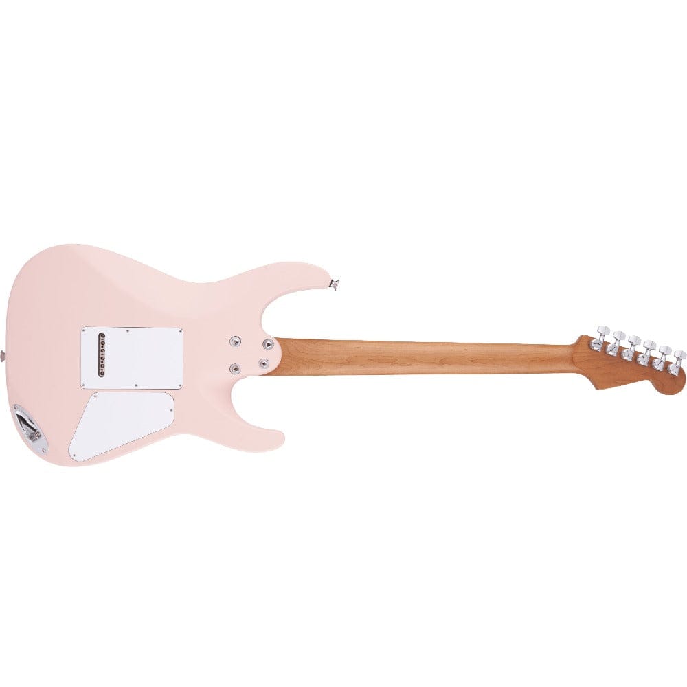 charvel electric guitars satin shell pink charvel pro-mod dk24 hh 2pt 6 string electric guitar - left handed     