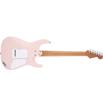 charvel electric guitars satin shell pink charvel pro-mod dk24 hh 2pt 6 string electric guitar - left handed     