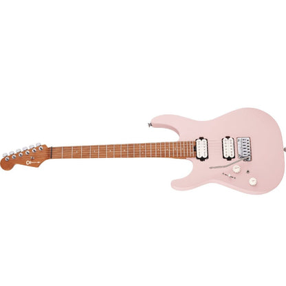 charvel electric guitars satin shell pink charvel pro-mod dk24 hh 2pt 6 string electric guitar - left handed     