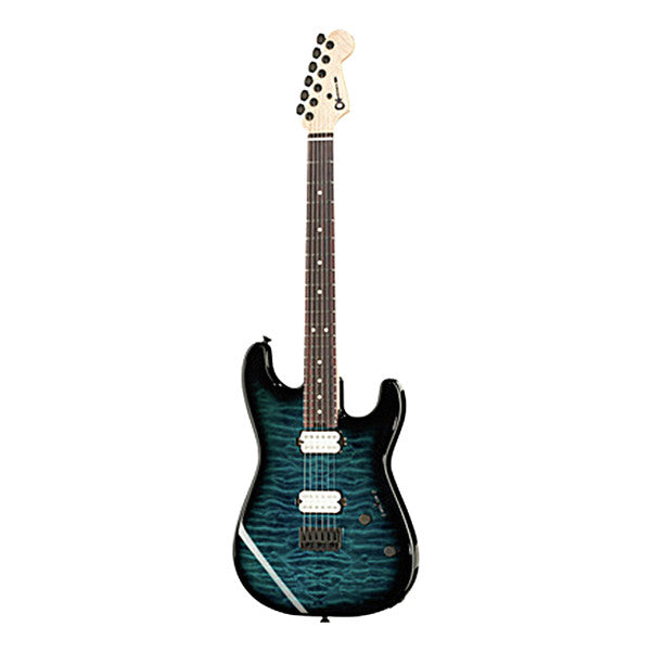 charvel electric guitars trans blue burst charvel pro mod sd1 2h ht electric guitar    #color_trans-blue-burst
