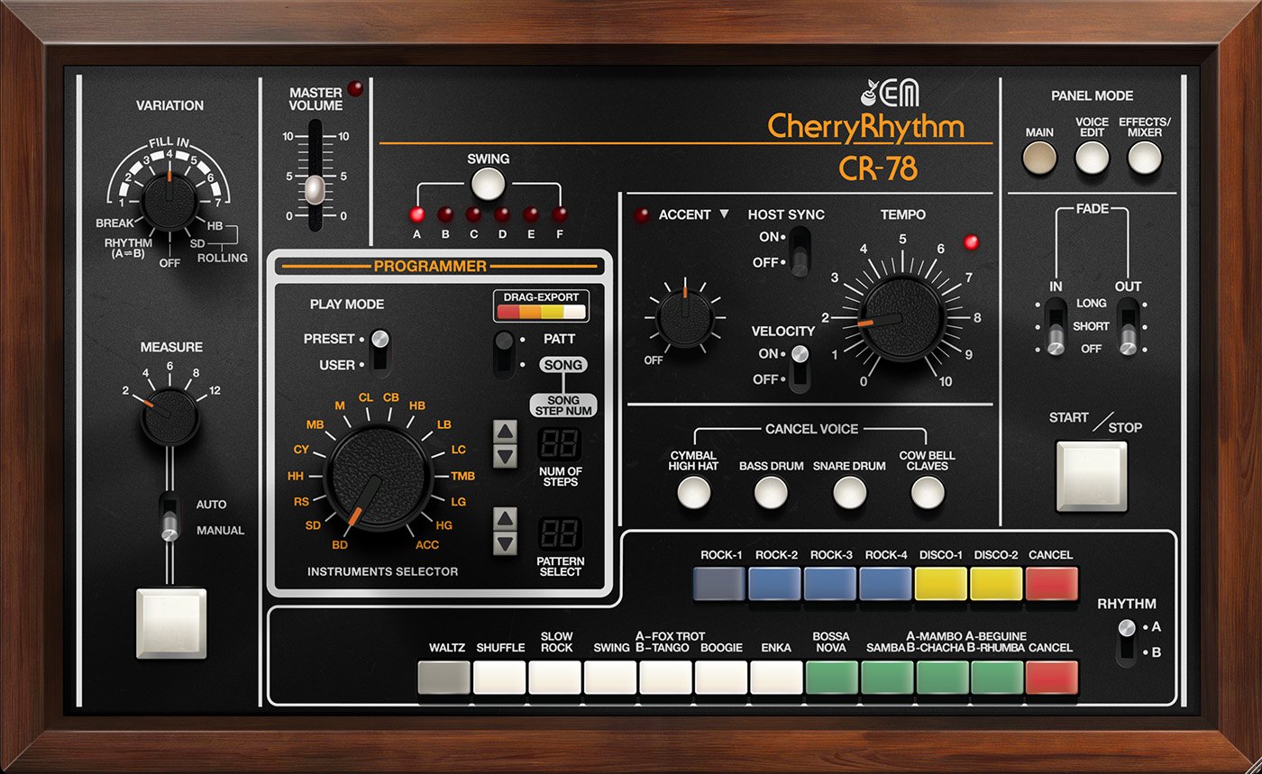 Cherry Audio Virtual Instruments Cherry Audio CR-78 Drum Machine