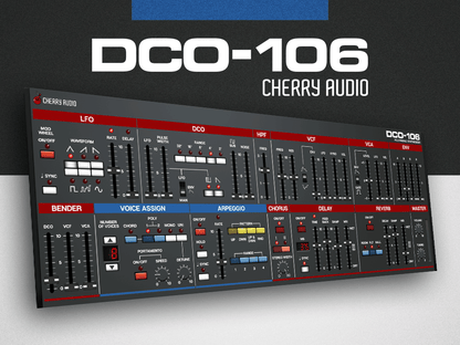 Cherry Audio Virtual Instruments Cherry Audio DCO-106 Polyphonic Synthesizer – Professional Audio Software & Plugin