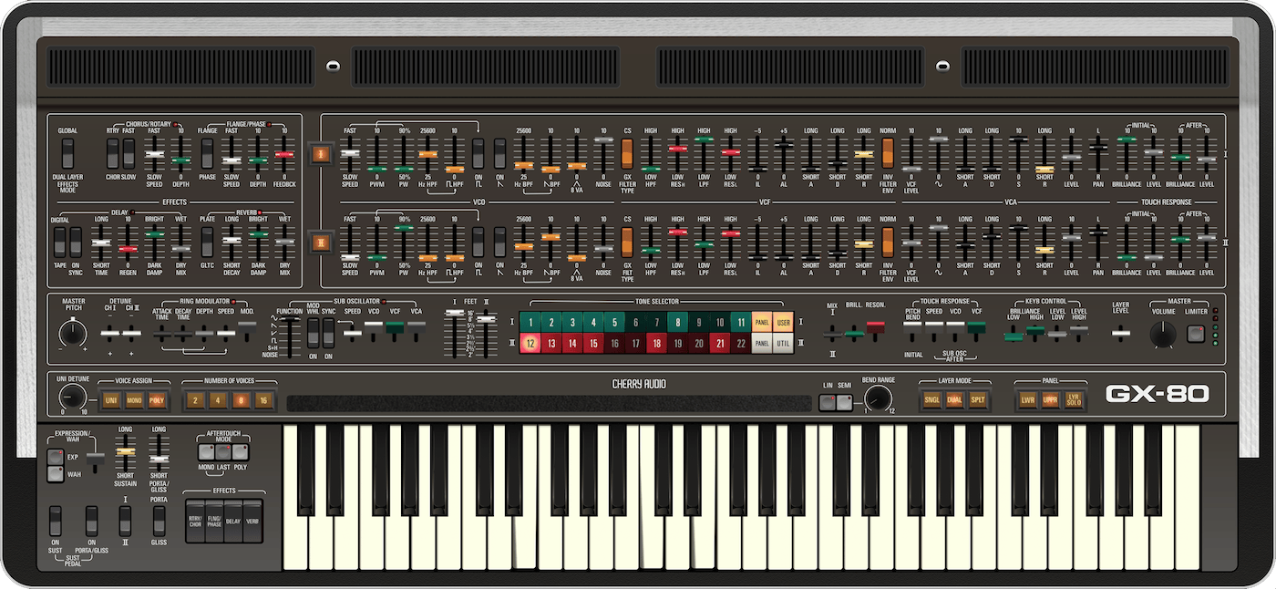 Cherry Audio Virtual Instruments Cherry Audio GX-80 Synthesizer