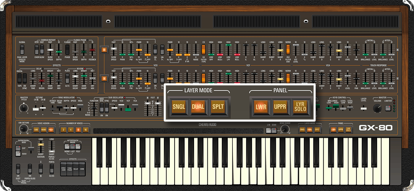 Cherry Audio Virtual Instruments Cherry Audio GX-80 Synthesizer