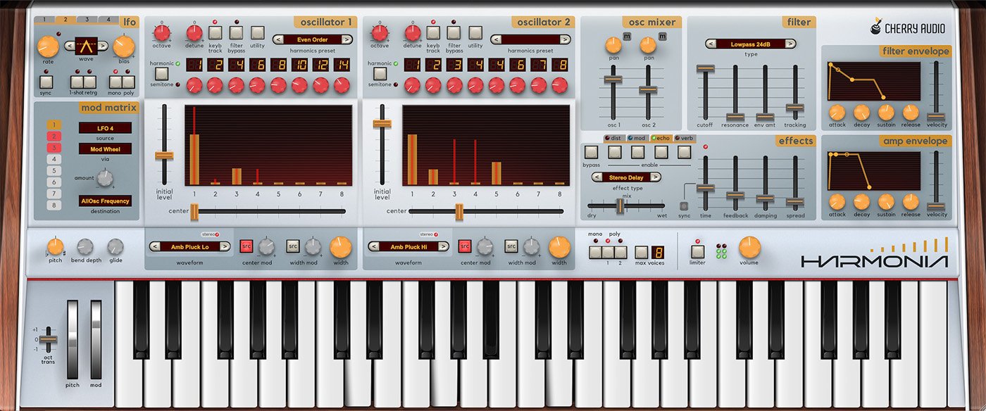 Cherry Audio Virtual Instruments Cherry Audio Harmonia Synthesizer – Professional Audio Software & Plugin