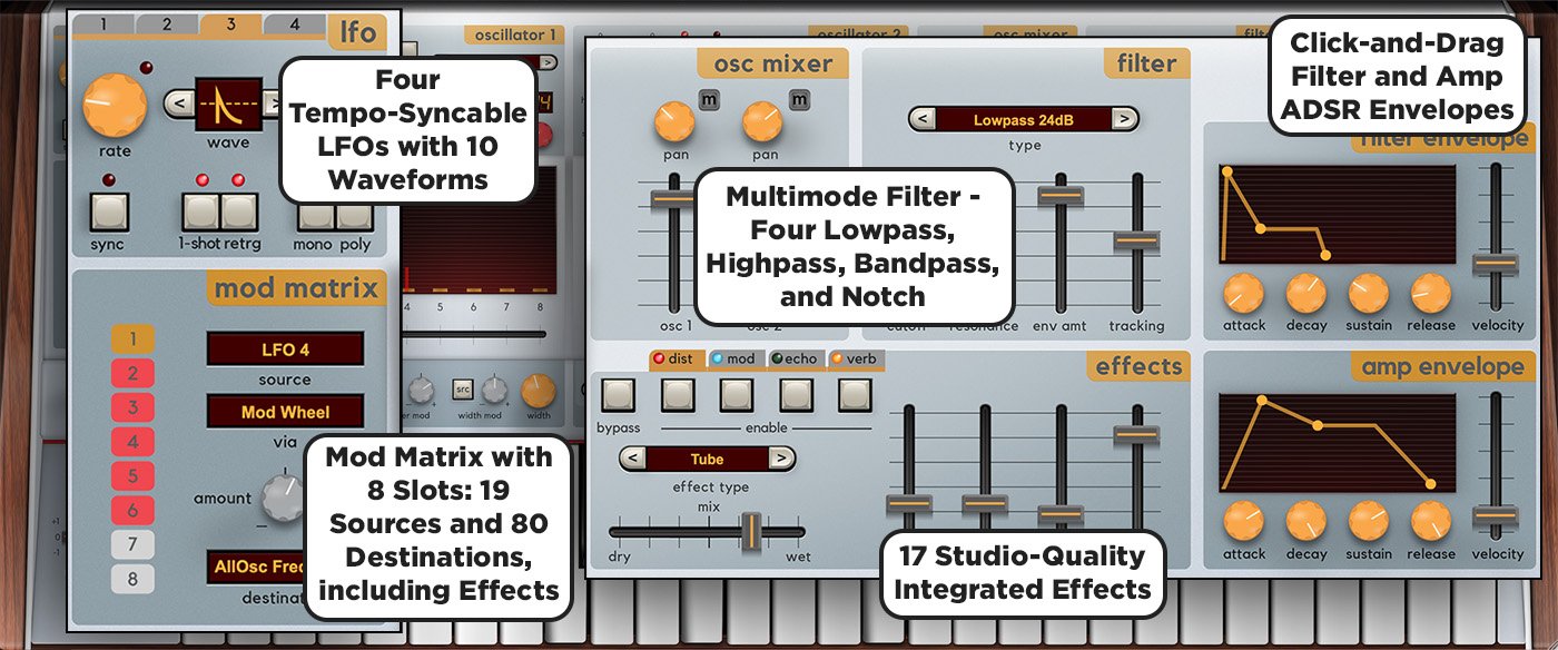 Cherry Audio Virtual Instruments Cherry Audio Harmonia Synthesizer – Professional Audio Software & Plugin