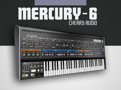 Cherry Audio Virtual Instruments Cherry Audio Mercury-6 Synthesizer – Professional Audio Software & Plugin
