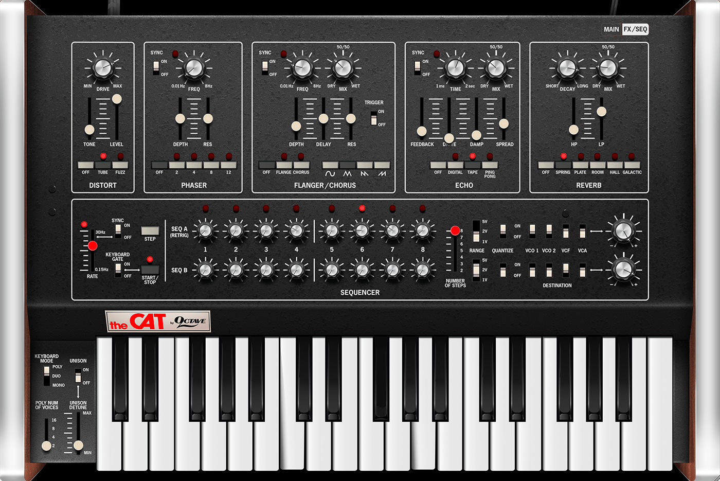 Cherry Audio Virtual Instruments Cherry Audio Octave Cat Synthesizer
