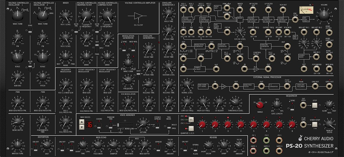 Cherry Audio Virtual Instruments Cherry Audio PS-20 Synthesizer