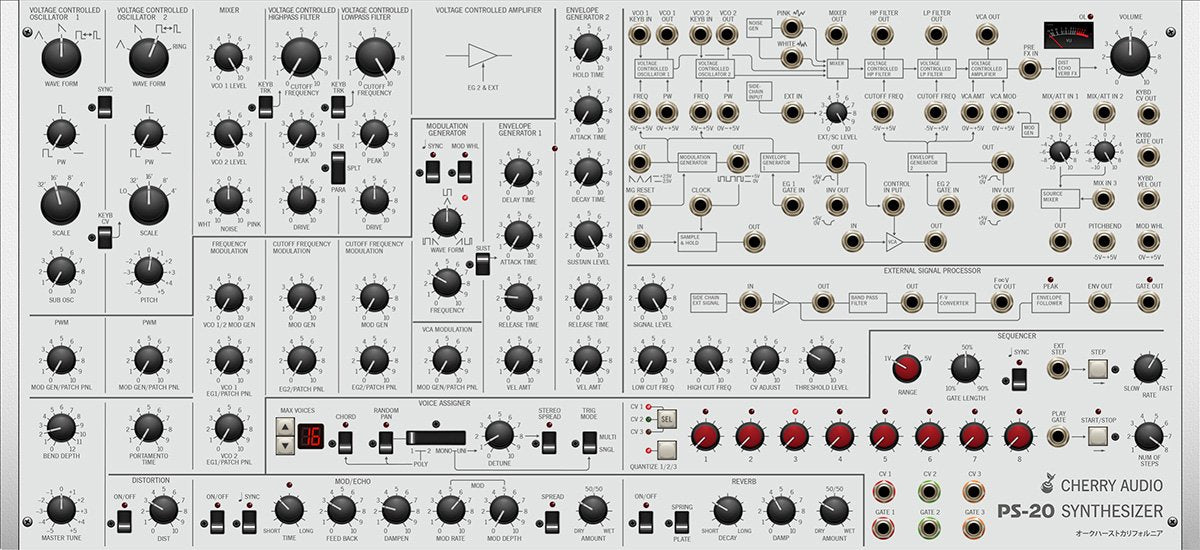 Cherry Audio Virtual Instruments Cherry Audio PS-20 Synthesizer