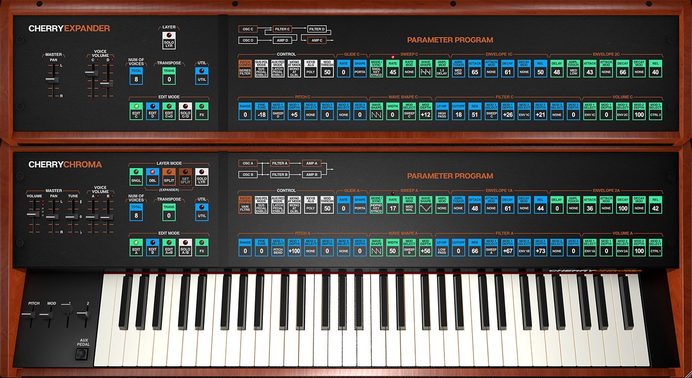 Cherry Audio Virtual Instruments Cherry Audio Rhodes Chroma Synthesizer