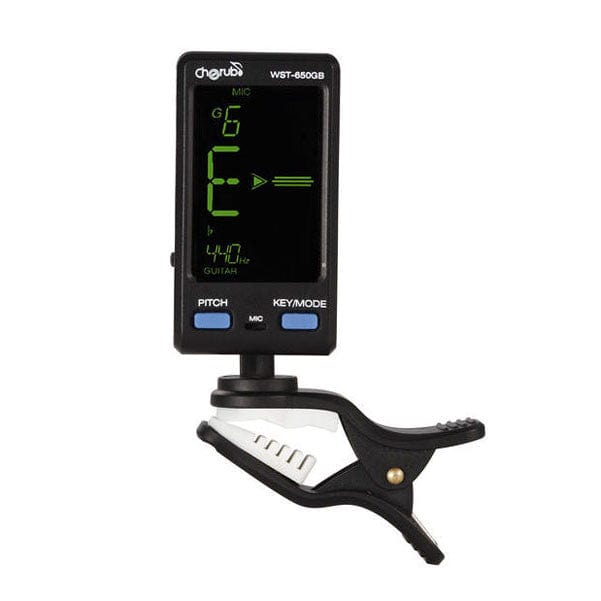 cherub tuners cherub wst650gb clip on tuner - bass guitar