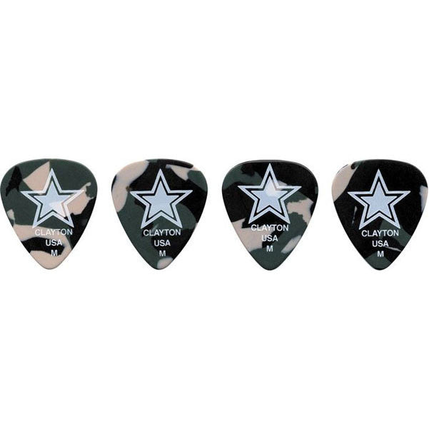 Clayton Picks Clayton Acetal Camouflage Guitar Picks GreenMedium