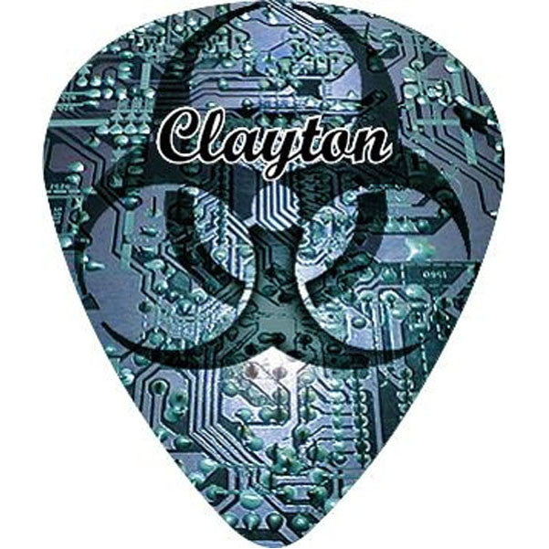 clayton picks clayton bio hazard guitar pick standard .80mm 1 dozen