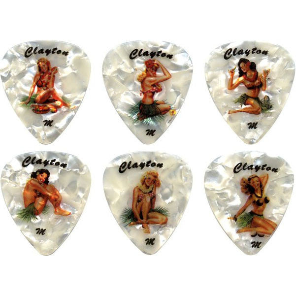 Clayton Picks Clayton Hula Hottie Guitar Picks 1 Dozen