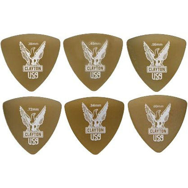 clayton picks clayton ultem rounded triangle guitar picks1.20mm 1 dozen
