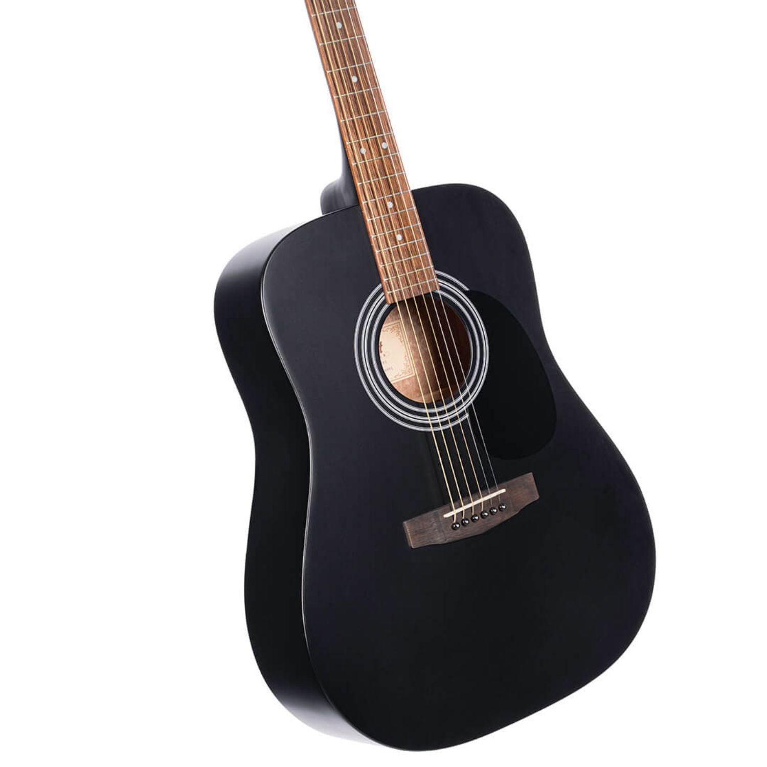 Cort Acoustic Guitars Cort AD810 Dreadnought Acoustic Guitar with E-Book#type_single,color_black-satin