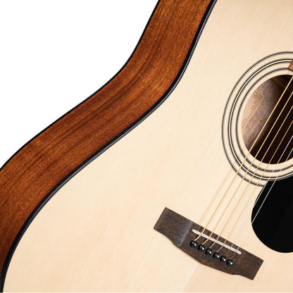 Cort Acoustic Guitars Cort AD810LH-OP Dreadnought Left Handed Acoustic Guitar - Open Pore 