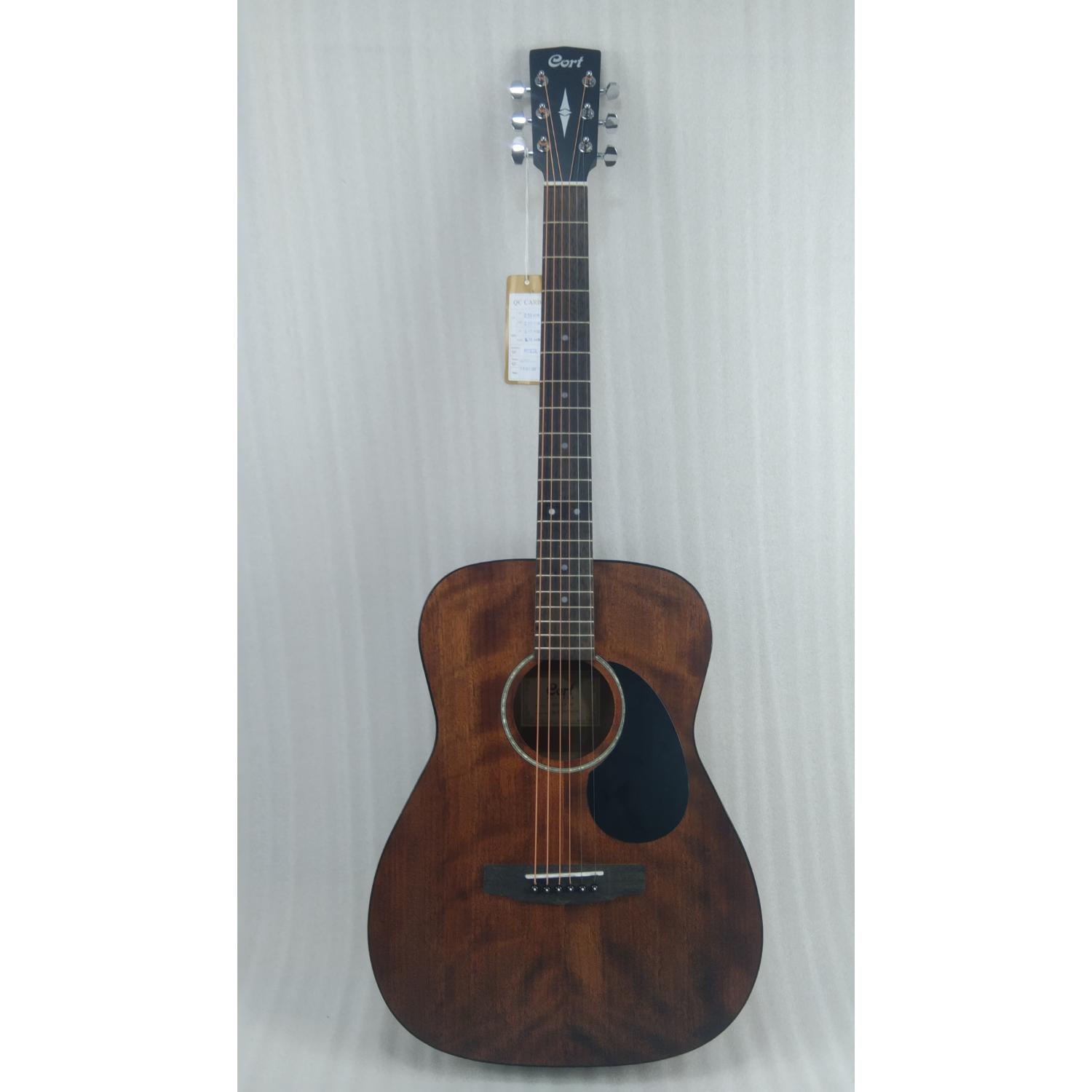 Cort Acoustic Guitars Cort AF510M-OP Concert Body 6 String Acoustic Guitar - Open Pore - Open Box B Stock#barcode_202501104114