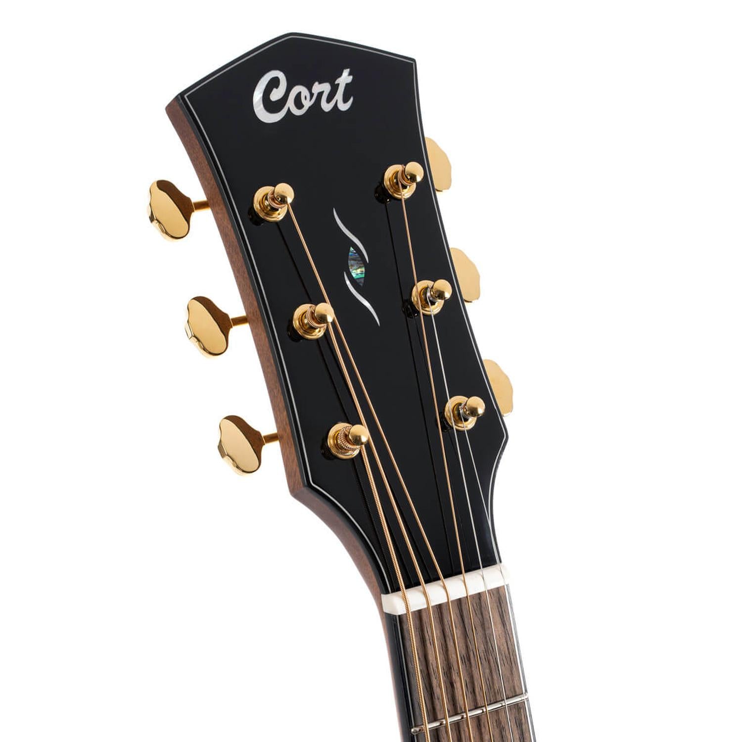 Cort Acoustic Guitars Cort GOLD D6 Dreadnought Acoustic Guitar With Deluxe Soft-Side Case - Natural