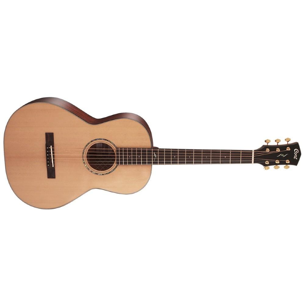Cort Acoustic Guitars Cort GOLD P6 NAT Acoustic Guitar with Deluxe Soft Case- Natural Glossy