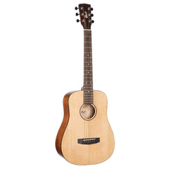 Cort Acoustic Guitars Open Pore Cort Earth Mini 6 String Acoustic Guitar with Bag