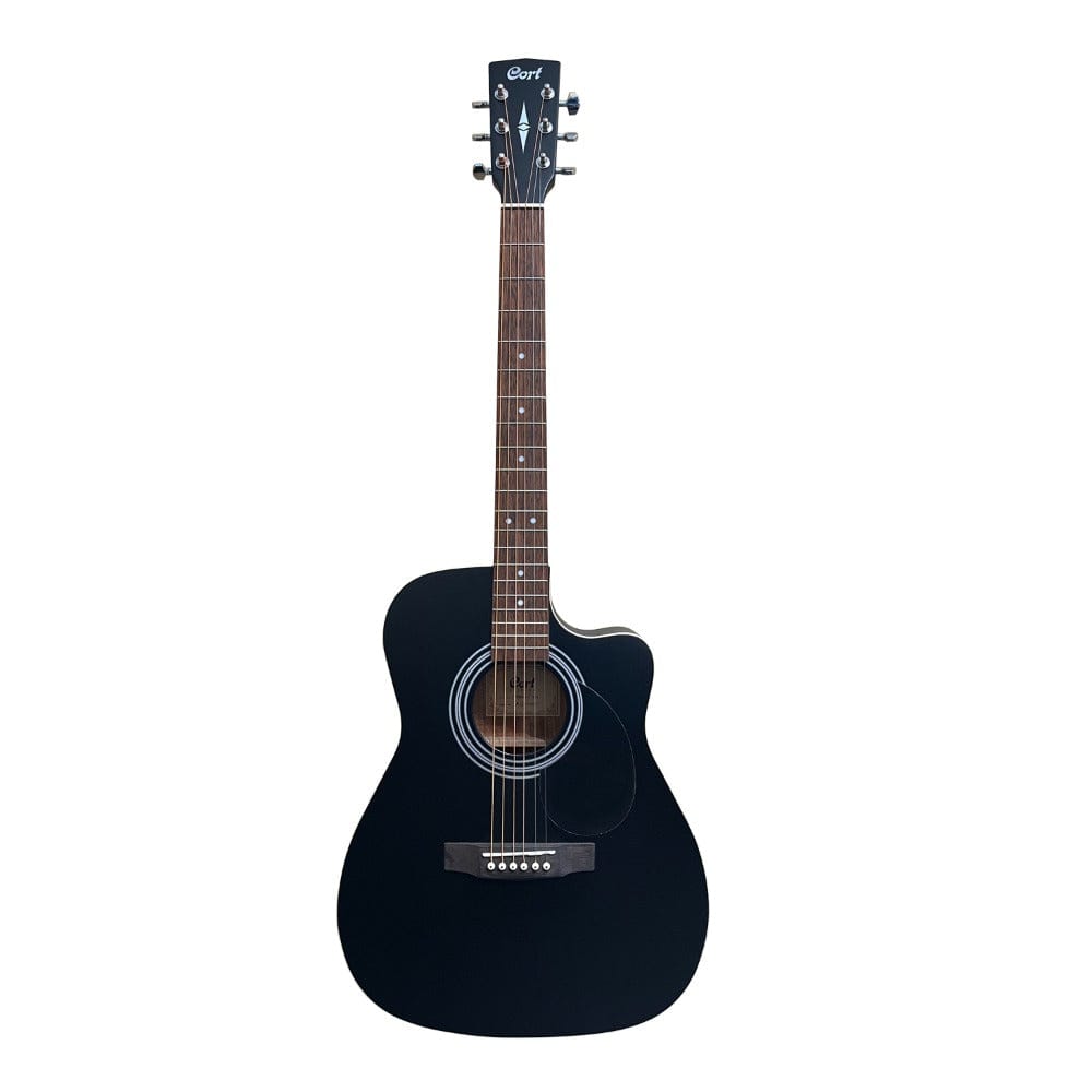 Cort Acoustic Guitars Single / Black Cort AF500C Standard Series Cutaway 6 String Acoustic Guitar