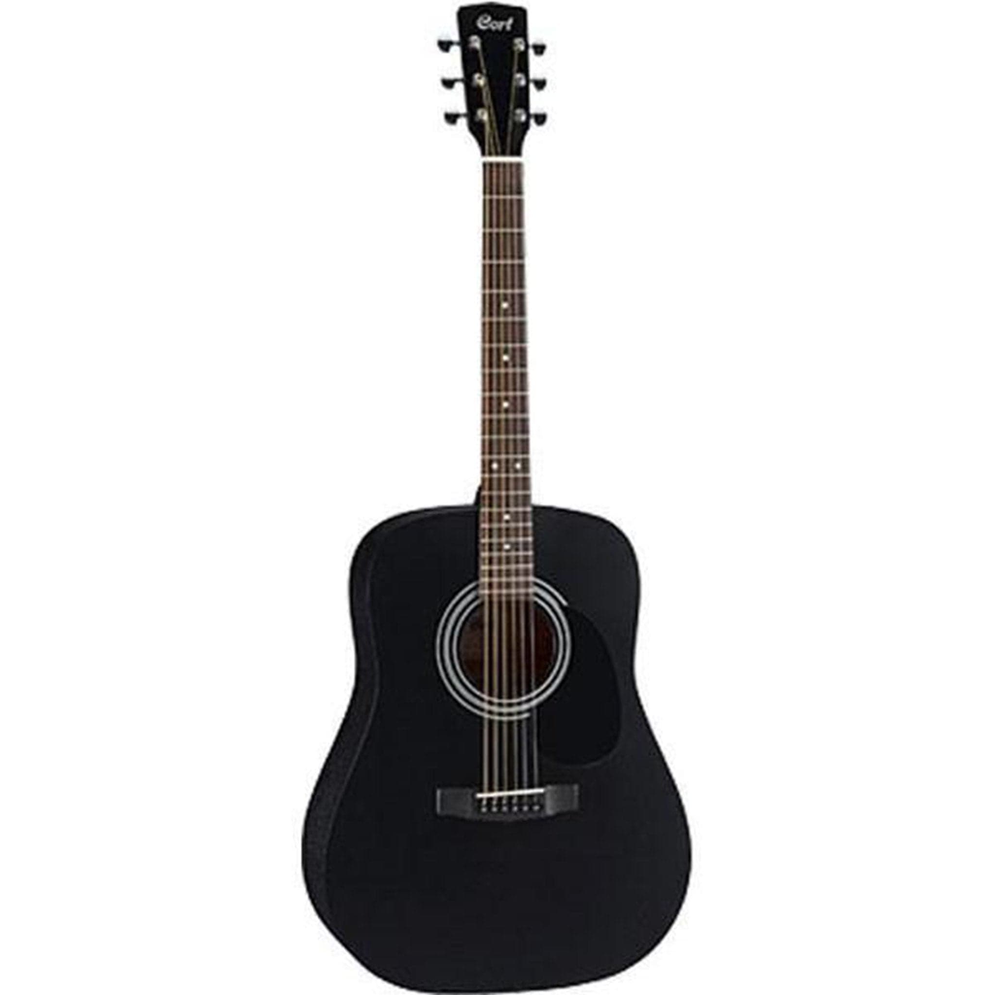 Cort Acoustic Guitars Single / Black Satin Cort AD810 Dreadnought Acoustic Guitar with E-Book
