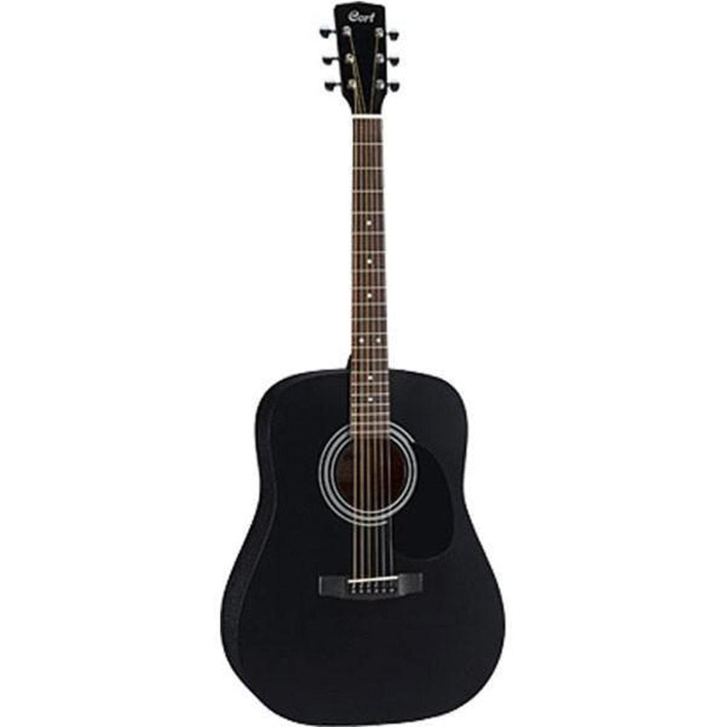 Cort Acoustic Guitars Single / Black Satin Cort AD810 Dreadnought Acoustic Guitar with E-Book
