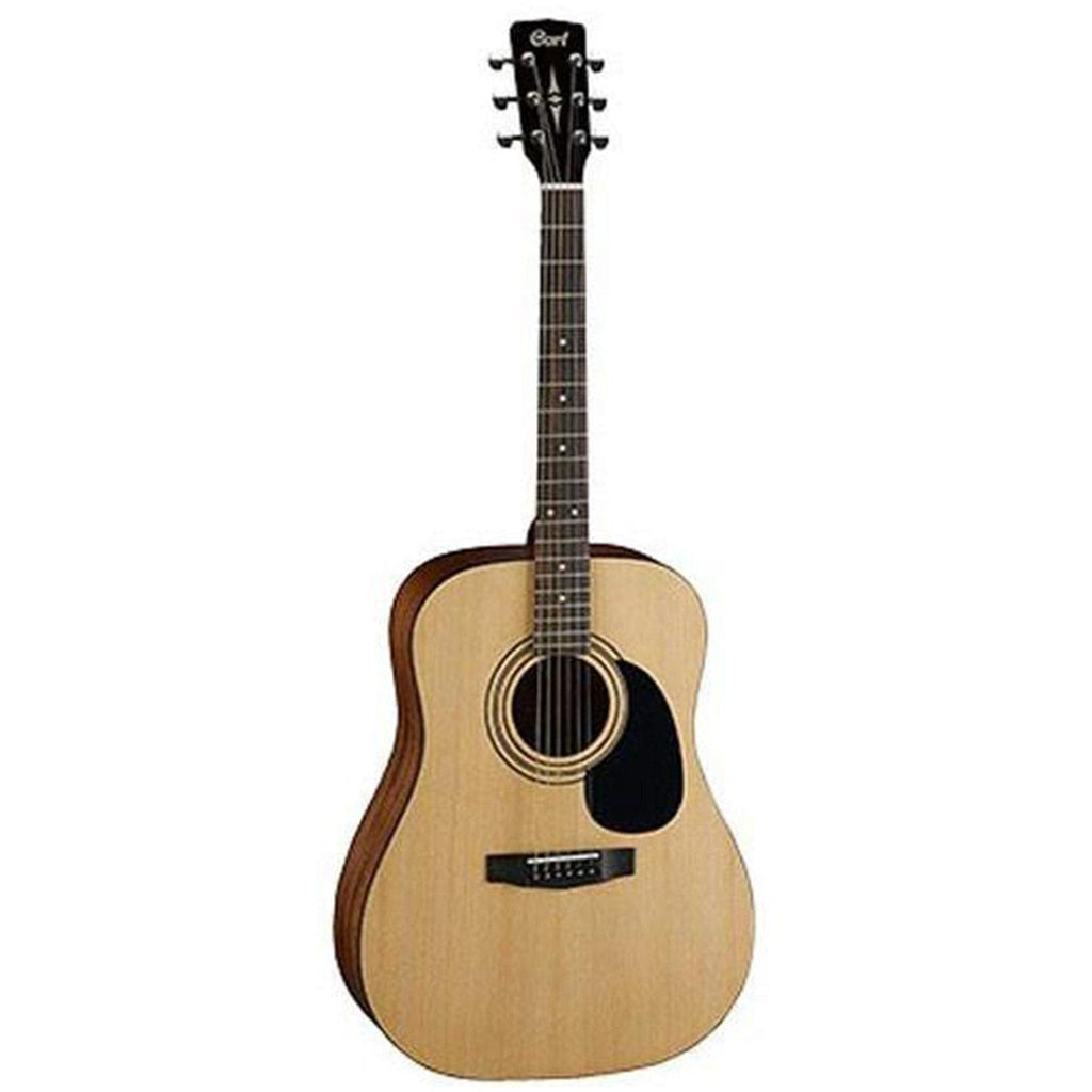 Cort Acoustic Guitars Single / Natural Cort AD810 Dreadnought Acoustic Guitar with E-Book