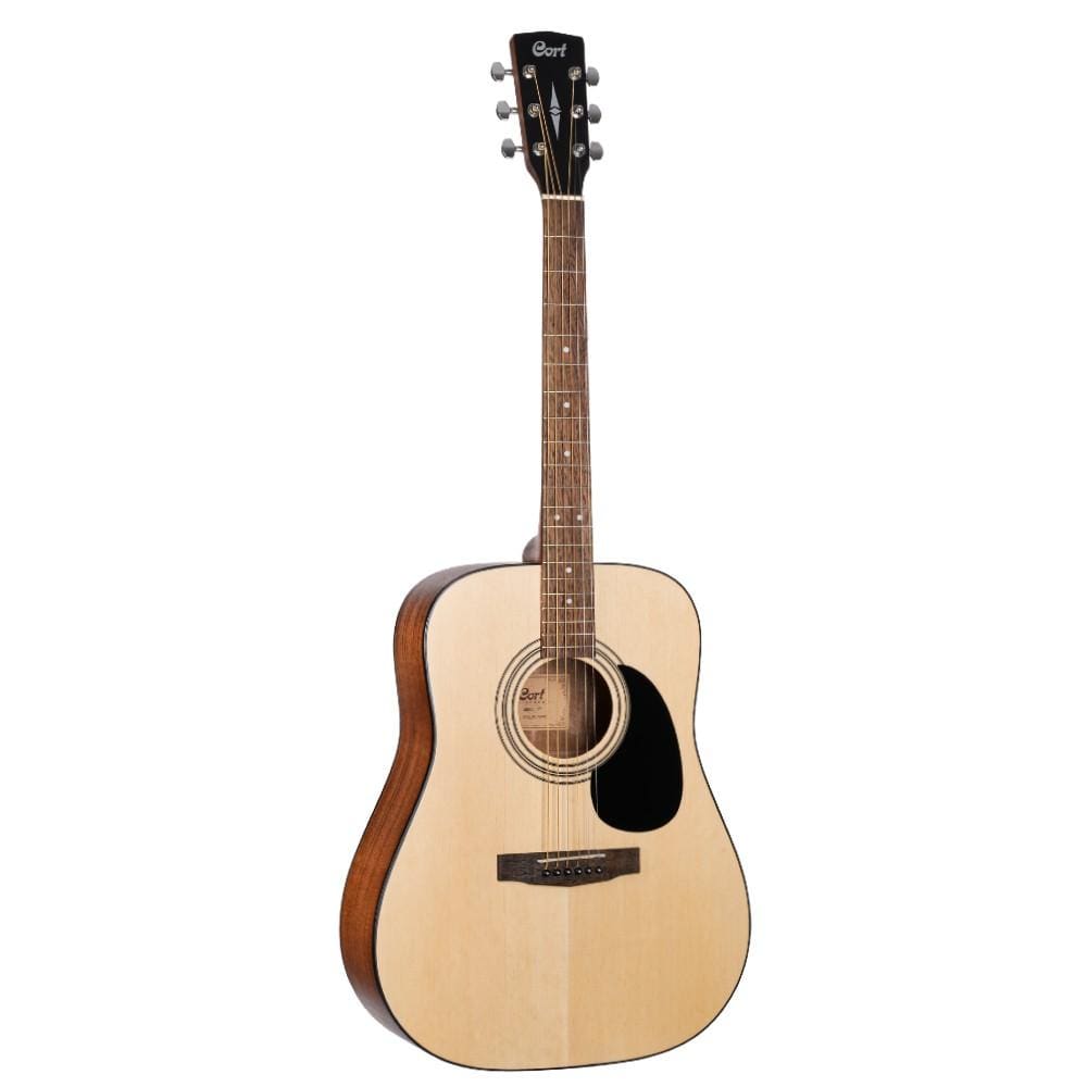 Cort Acoustic Guitars Single / Open Pore Cort AD810 Dreadnought Acoustic Guitar with E-Book